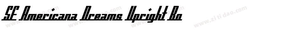 SF Americana Dreams Upright Bold字体转换